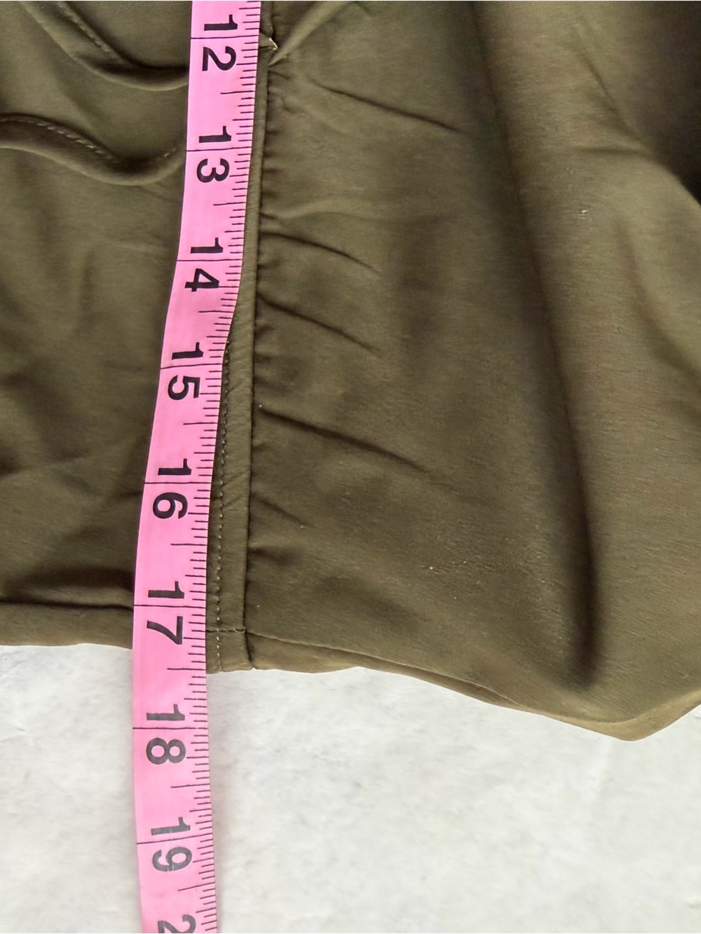 Tobi Olive Green Surplice Romper Shorts Medium Elastic Waist Lightweight Casual - Picture 10 of 15
